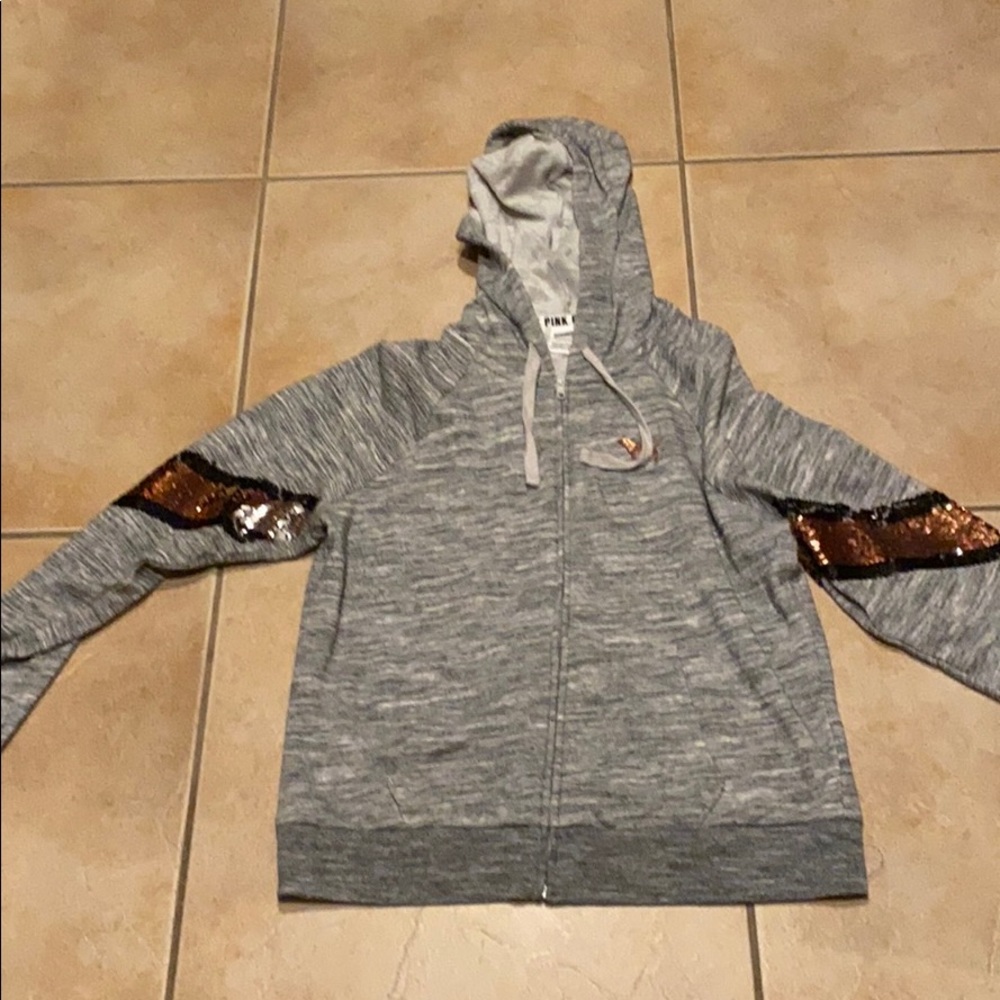 Gently worn Victoria’s Secret PINK bling hoodie.
